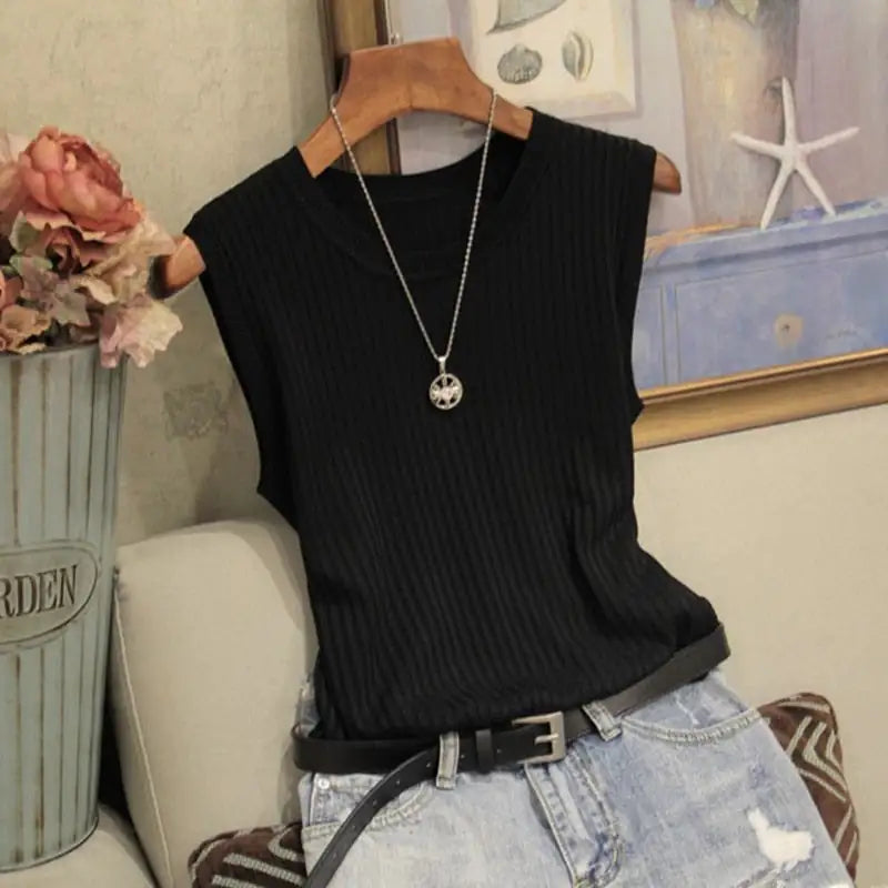 Basic Ribbed Sleeveless Chloe Top
