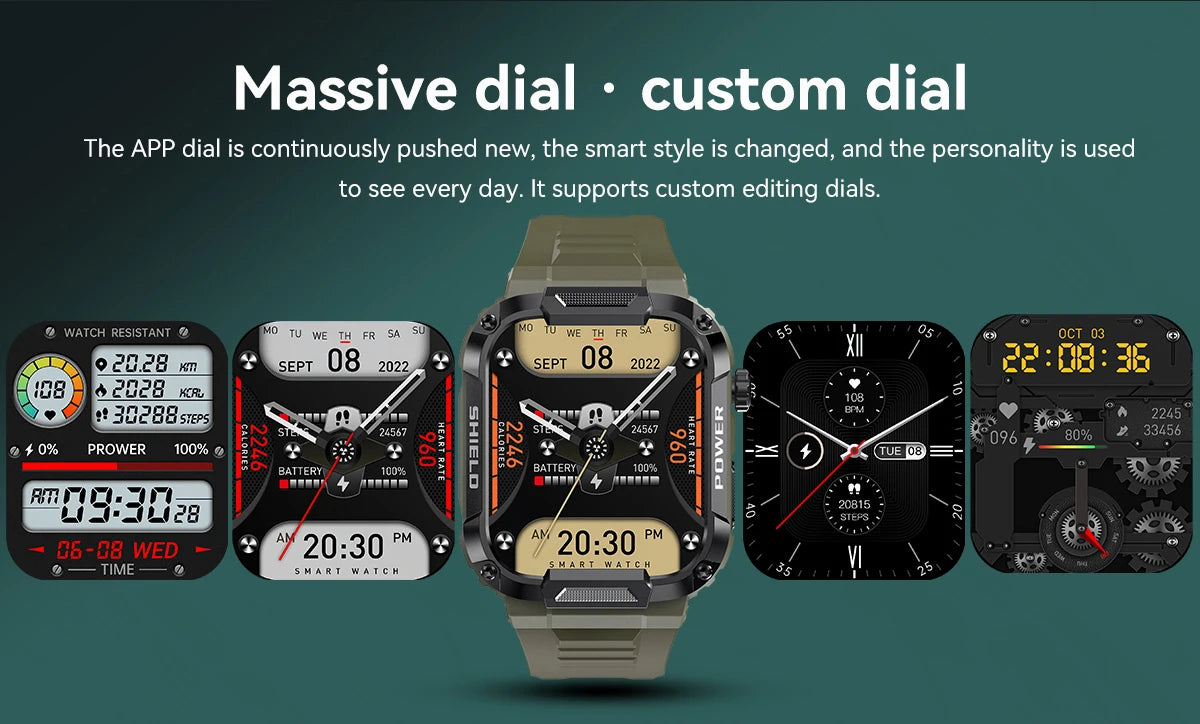 Rugged Military Smart Watch