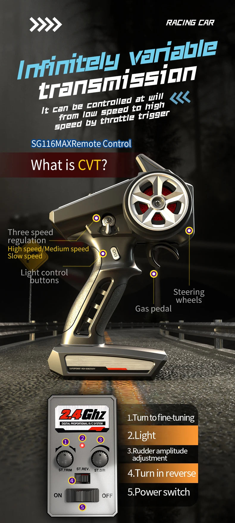 BEAST MAX and PRO High-Power Four-Wheel Drive RC Off-Road Racing Cars