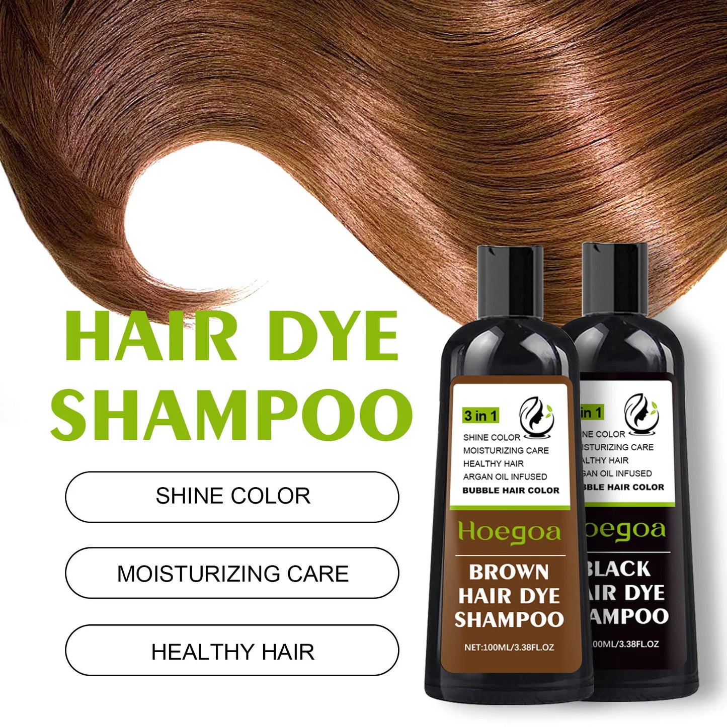 Hoegoa Herbal Hair Dye Shampoo