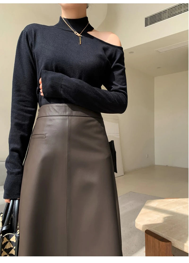 ICONIC Genuine Leather Skirt
