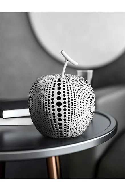 Nordic Resin Polka Dot Apple Decor