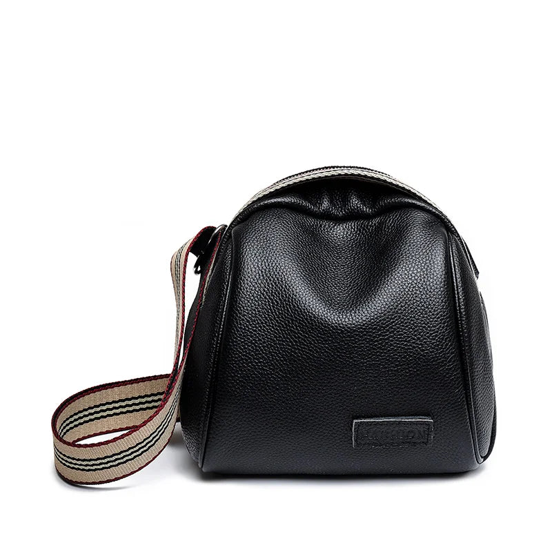 Annmouler Genuine Cowhide Leather Saddle Handbags