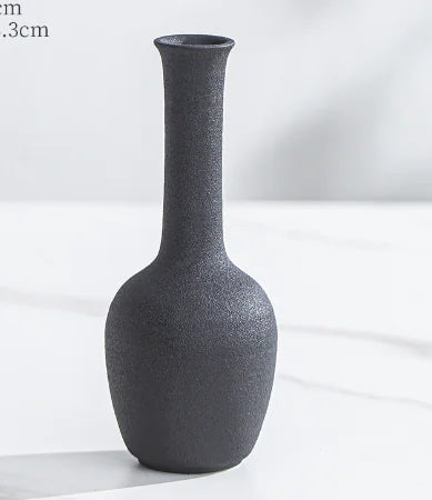 Minimalist Black Glaze Vases