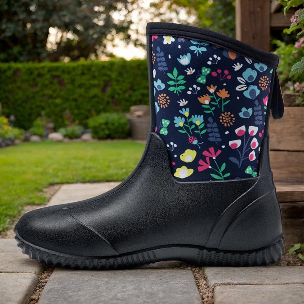 BOGS Waterproof Neoprene Mid Rise Rain Gumboots
