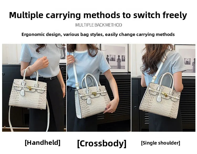 Birkin Inspired Crocodile Leather Handbags - The Dubai Collection
