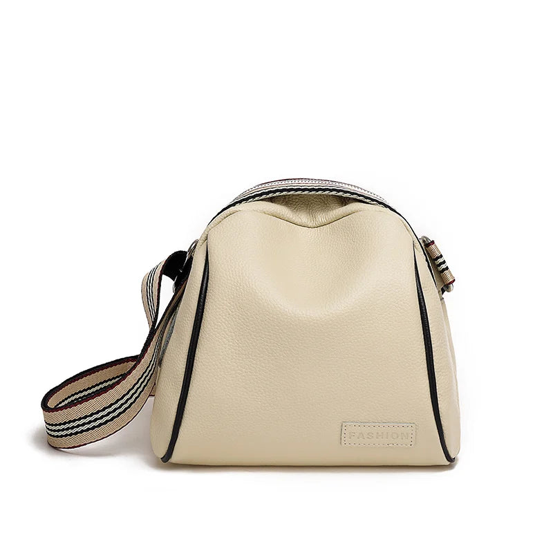 Annmouler Genuine Cowhide Leather Saddle Handbags