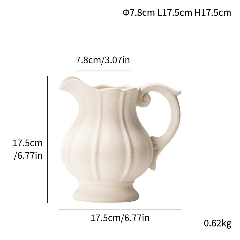 MODISSON Elegant Ceramic Pitcher Vase