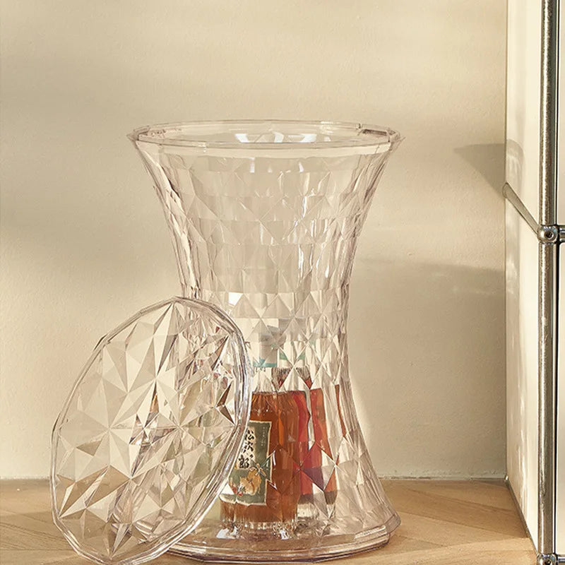 Crystal Acrylic Transparent Vanity Stool