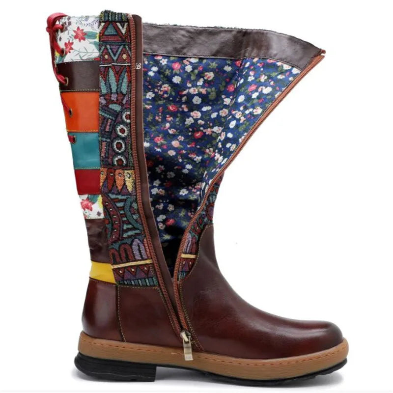 Handmade Genuine Leather Bohemian Long Boots