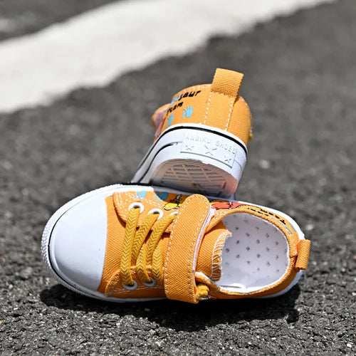 Dinosaur Canvas Low Top Sneakers