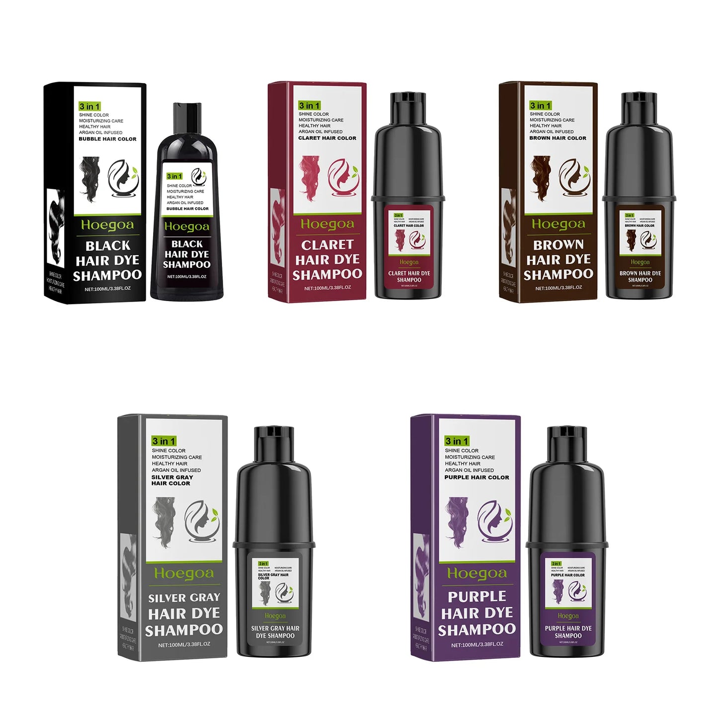 Hoegoa Herbal Hair Dye Shampoo