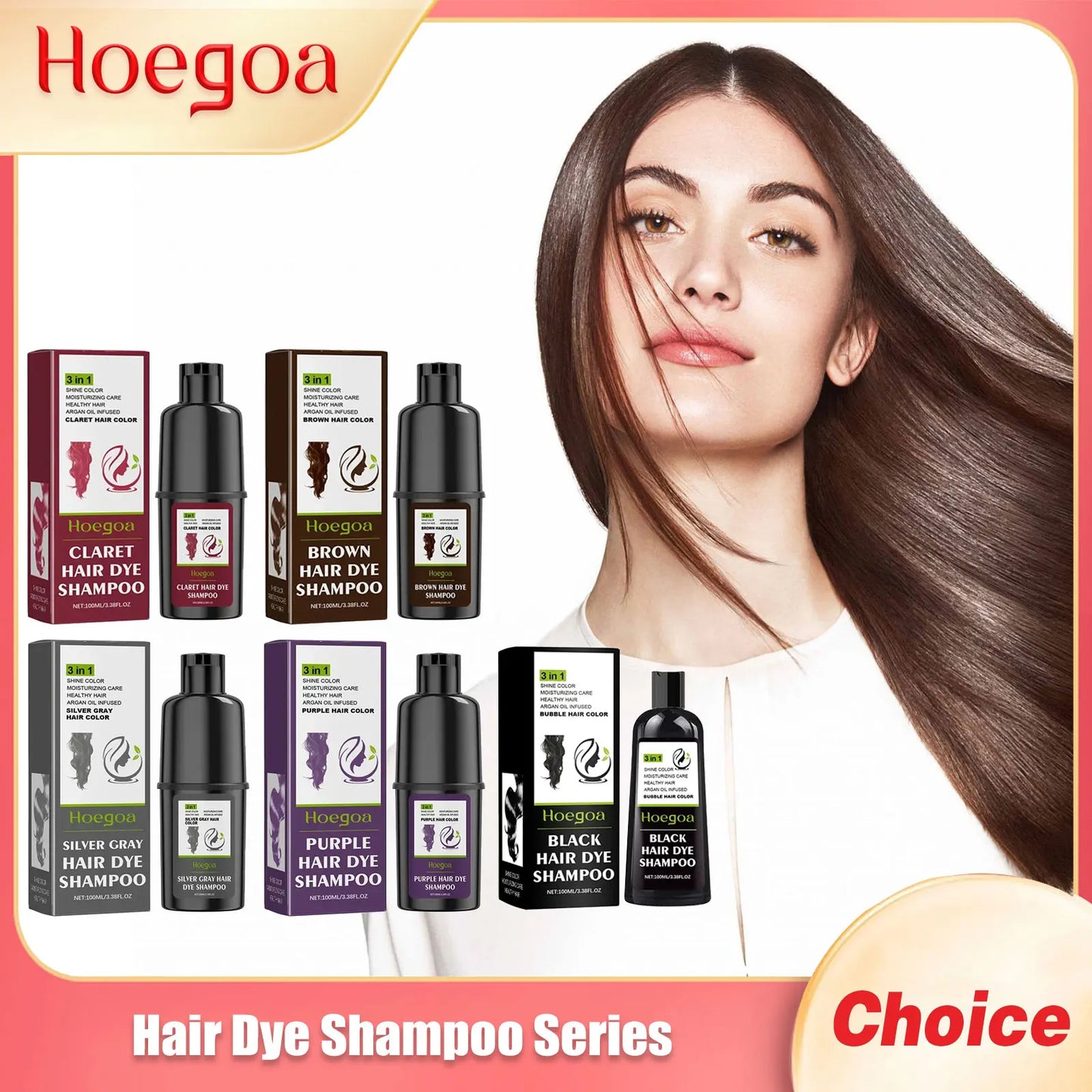 Hoegoa Herbal Hair Dye Shampoo