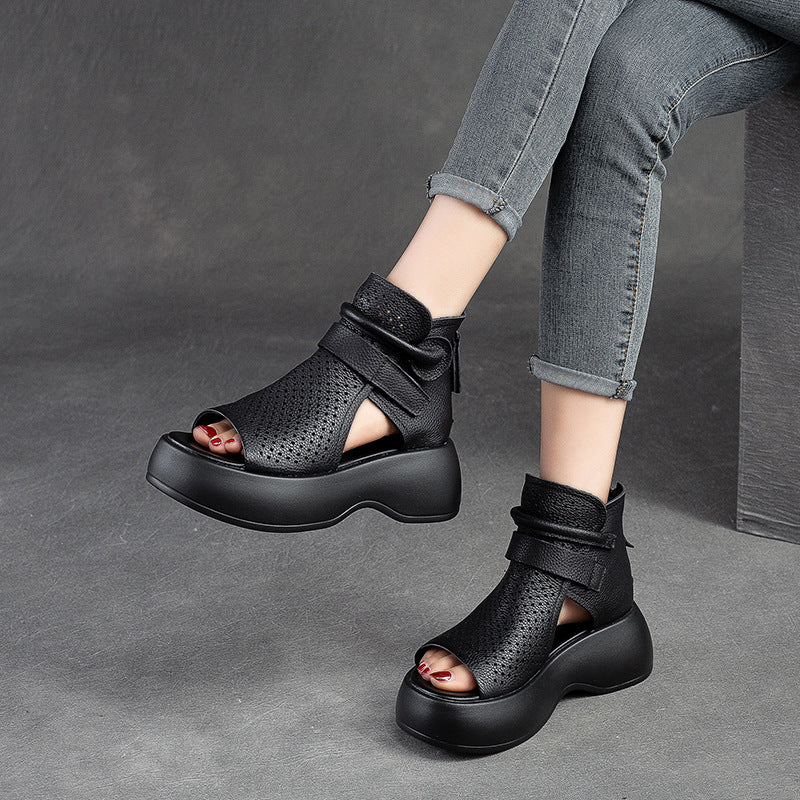 Roman High-Top Platform Sandals