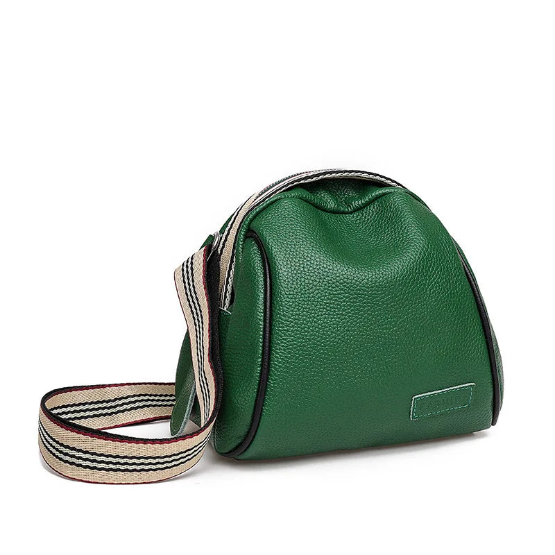 Annmouler Genuine Cowhide Leather Saddle Handbags