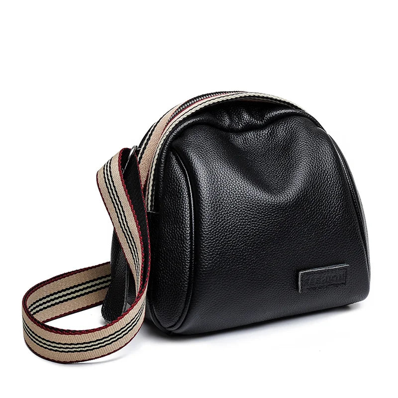 Annmouler Genuine Cowhide Leather Saddle Handbags