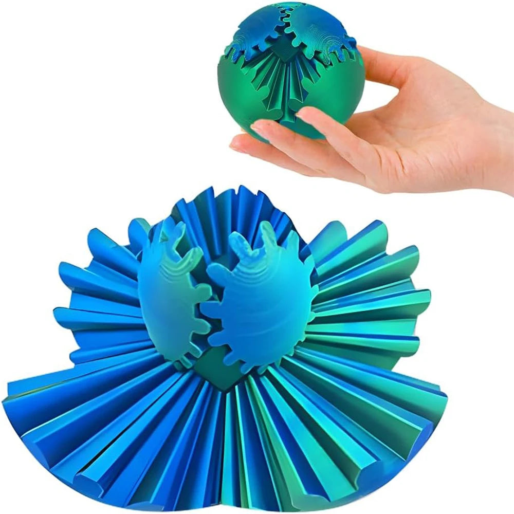 Innovative 3D Rotating Gear Fidget Balls