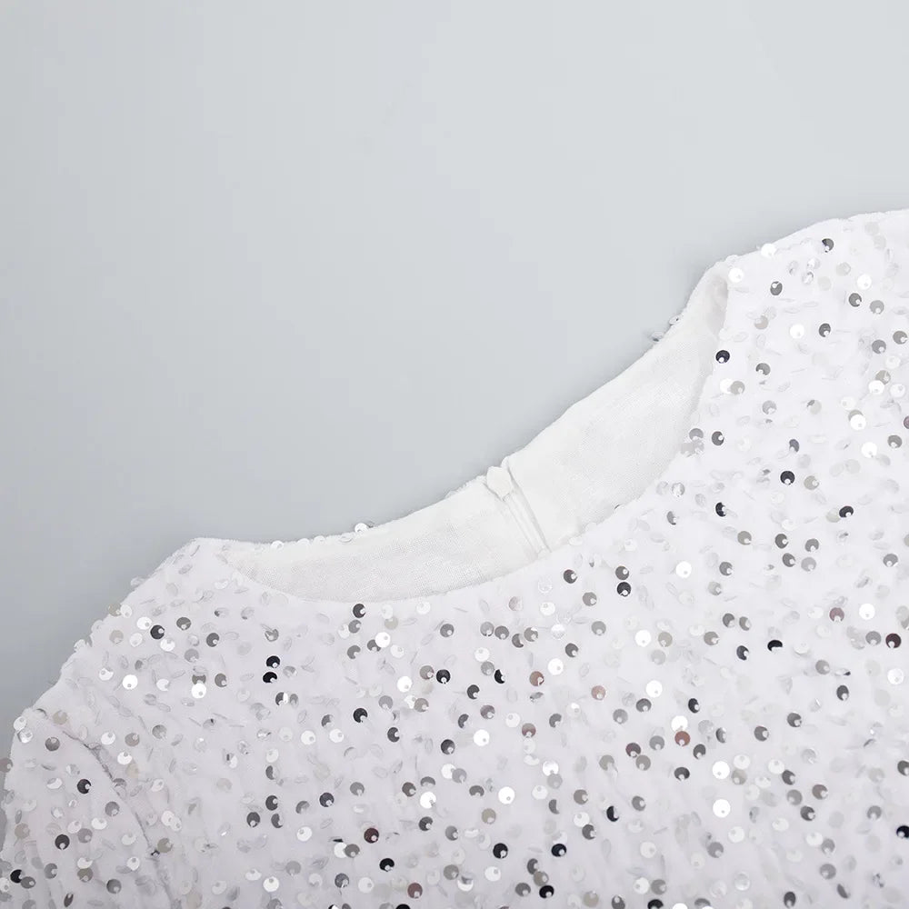 Elegant Sequin Midi Dresses