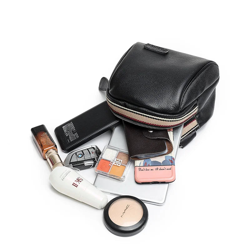 Annmouler Genuine Cowhide Leather Saddle Handbags