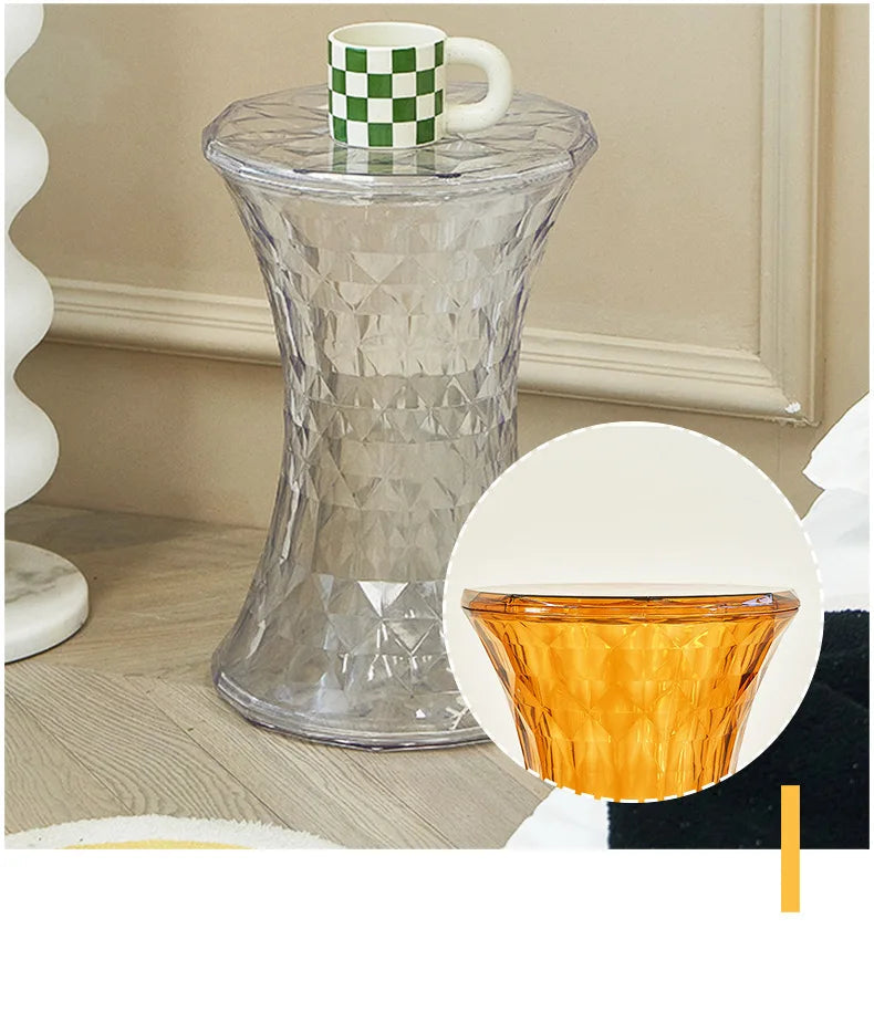Crystal Acrylic Transparent Vanity Stool