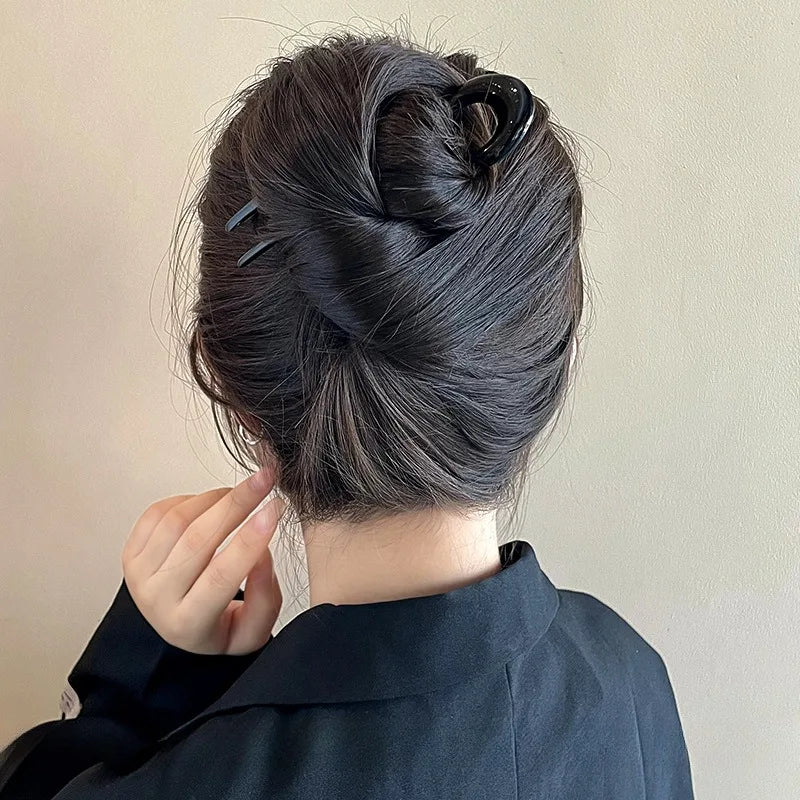 French Acrylic U-Shaped Hairpins