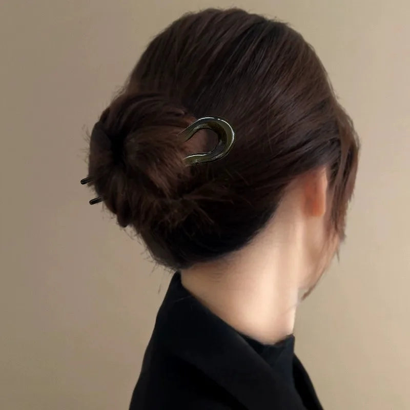 French Acrylic U-Shaped Hairpins