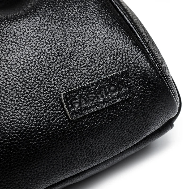 Annmouler Genuine Cowhide Leather Saddle Handbags