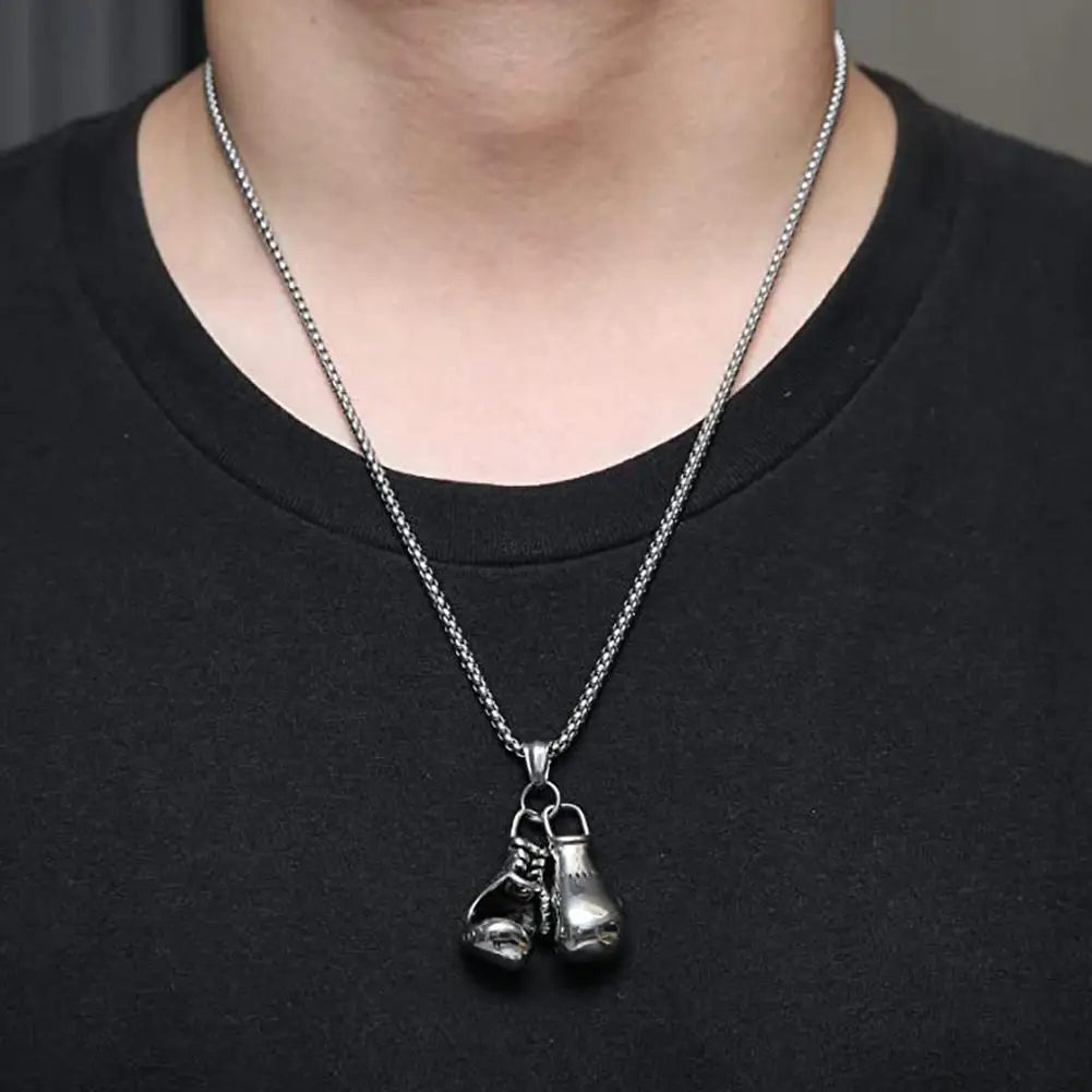 YADA Knockout Classic Boxing Gloves Necklace