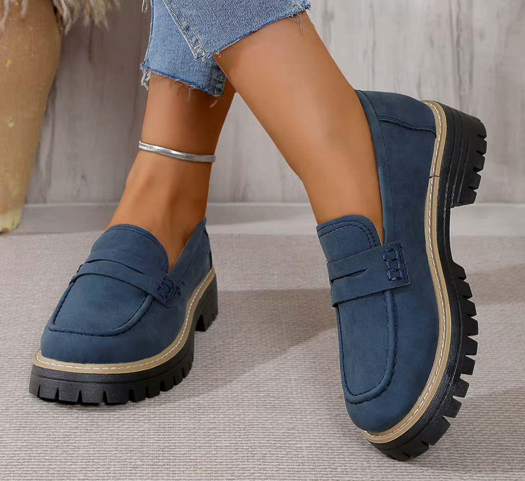 Geneva Platform Penny Loafers