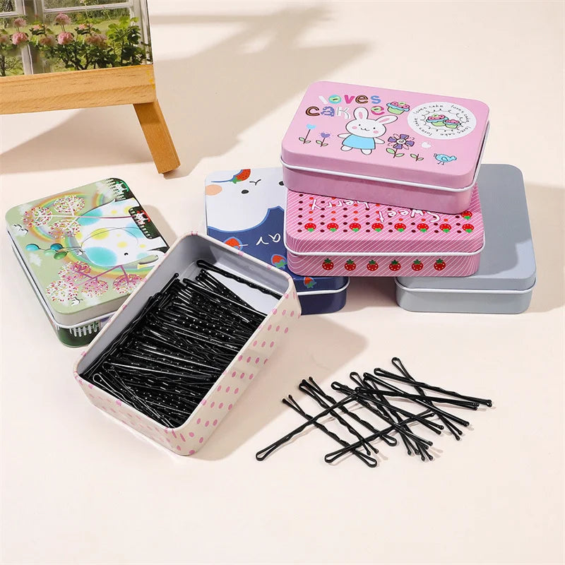 Bobby Pins and Hairpin Storage Tin