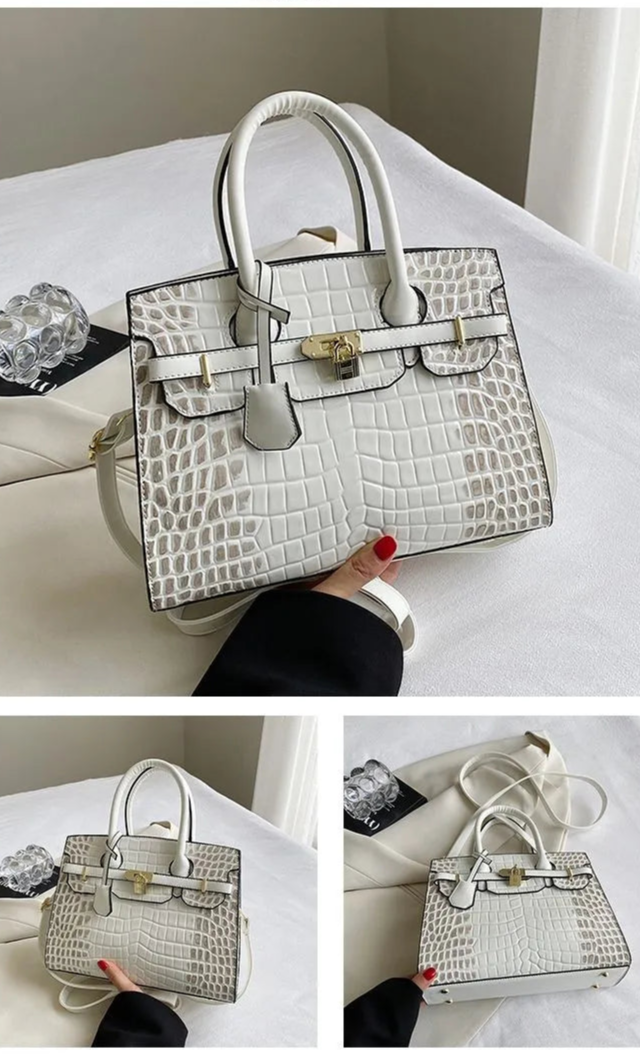 Birkin Inspired Crocodile Leather Handbags - The Dubai Collection