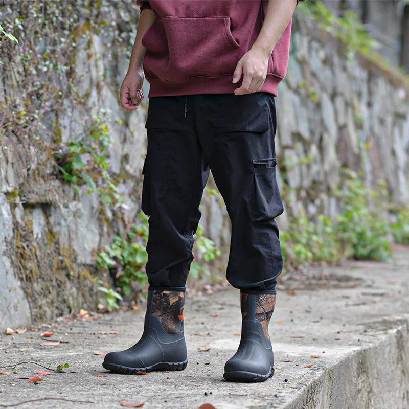 BOGS Waterproof Neoprene Mid Rise Rain Gumboots