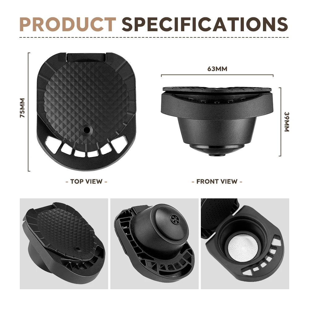 Eco-Friendly and Reusable Coffee Capsule Adapter for Dolce Gusto Espresso Makers