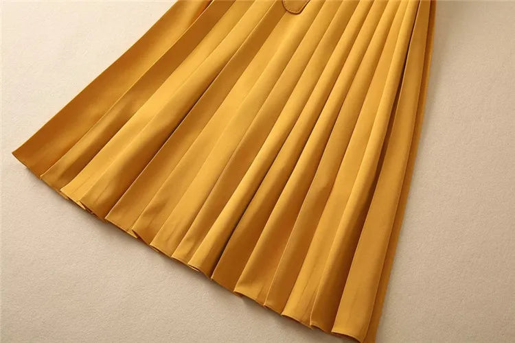 Karen Millen Forever Crepe Pleated Midi Dress