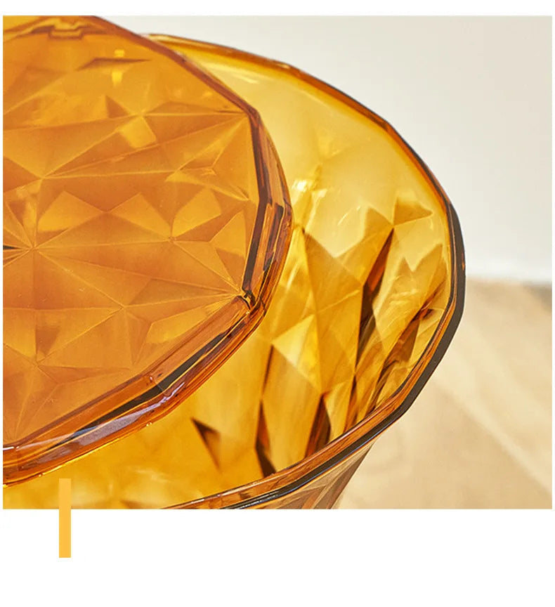 Crystal Acrylic Transparent Vanity Stool