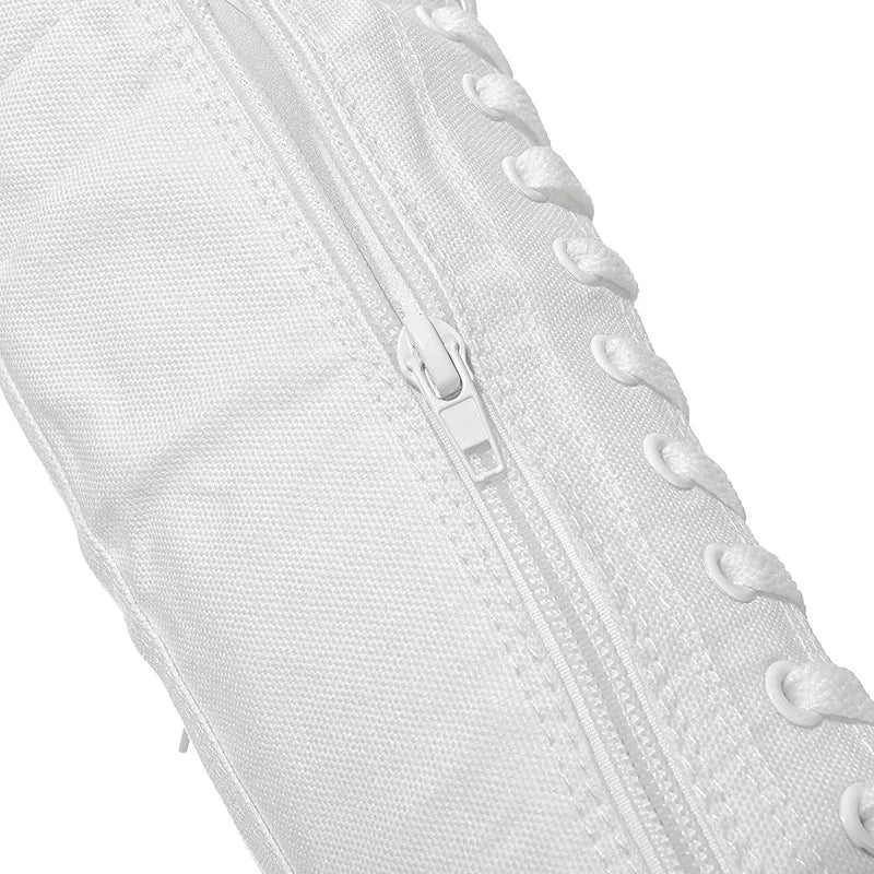 High-Top Canvas Moccasin Sneakers