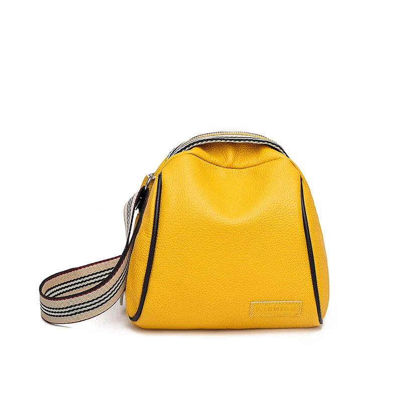 Annmouler Genuine Cowhide Leather Saddle Handbags