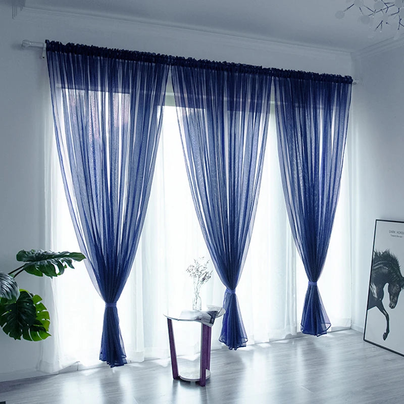 Classic Sheer Polyester Gauze Curtains