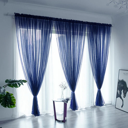 Classic Sheer Polyester Gauze Curtains
