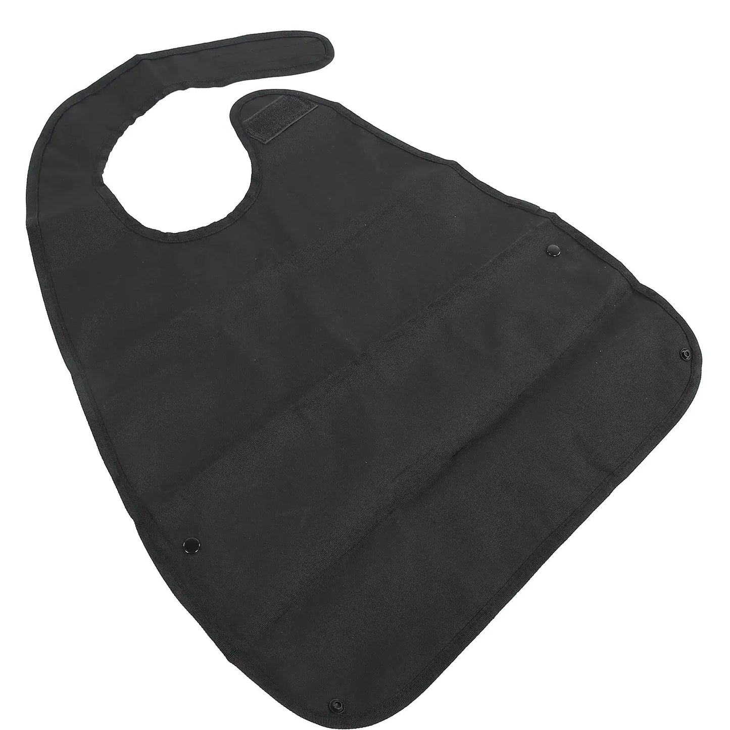 Adult Black Waterproof Soft Bibs