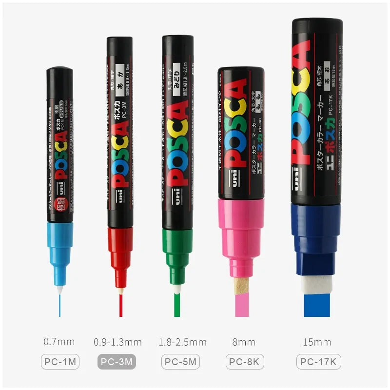 UNI POSCA Comic Graffiti Marker Pens
