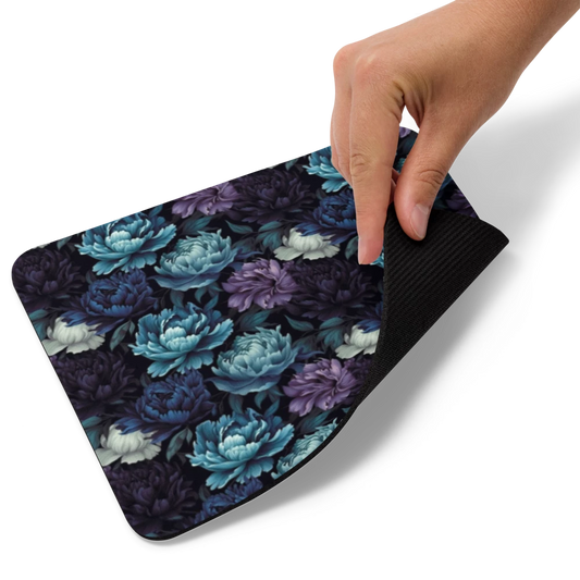 Blue BloomZ Mouse Pad