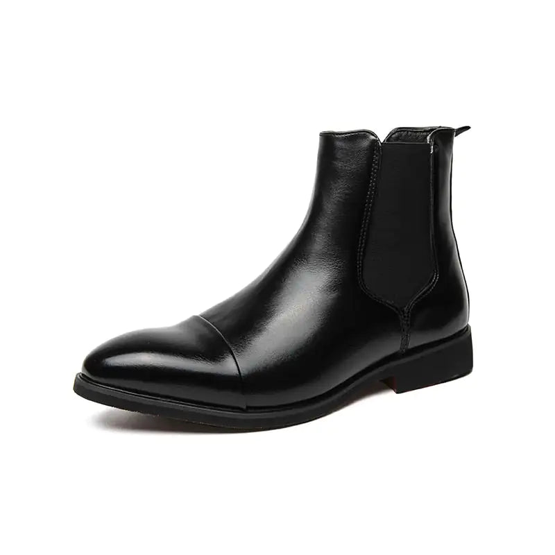 Chelsea Red Bottom Vegan Leather Boots