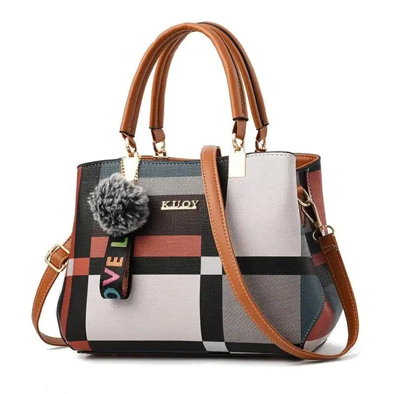 Plaid Colorblock Handbags