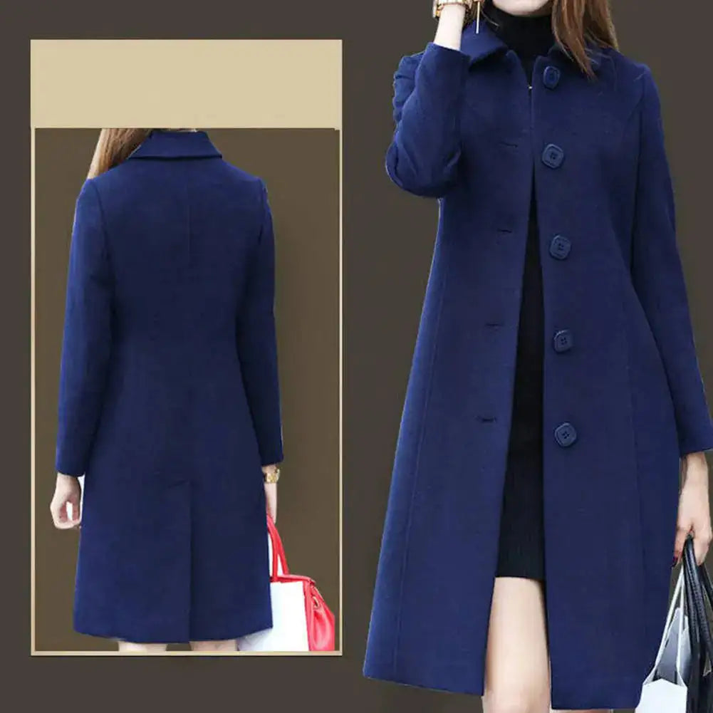 Elegant Mid Length Warm Winter Coat