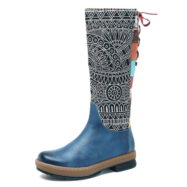 Handmade Genuine Leather Bohemian Long Boots