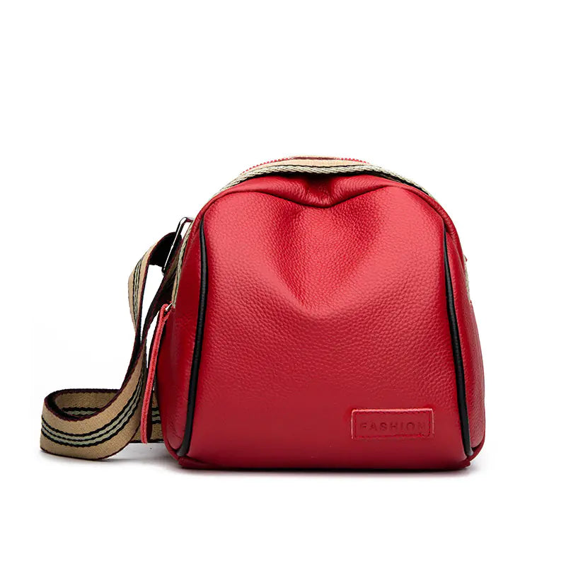 Annmouler Genuine Cowhide Leather Saddle Handbags
