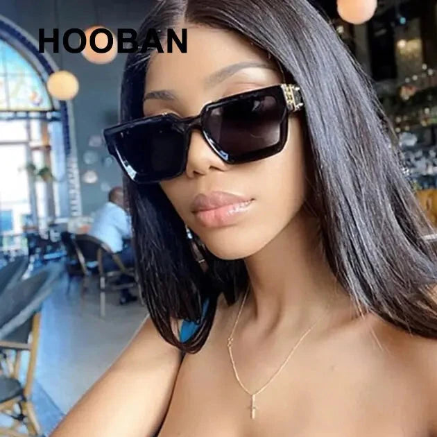 HOOBAN Millionaires Designer Square Sunglasses