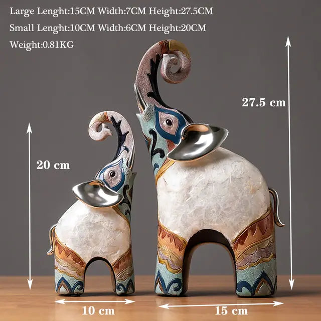 Exquisite Elephant Figurines