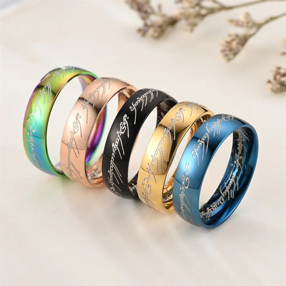 Lord of the Rings Magic High-End Titanium Steel Rings